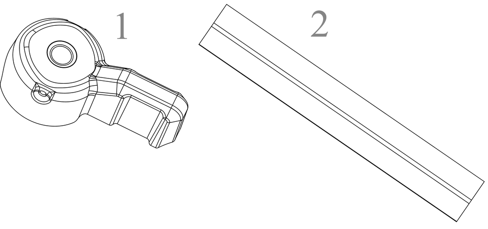 Handle Lever Diagram and Parts List for SC900 (12ABR27B710)(2022) Cub Cadet Lawn Mower